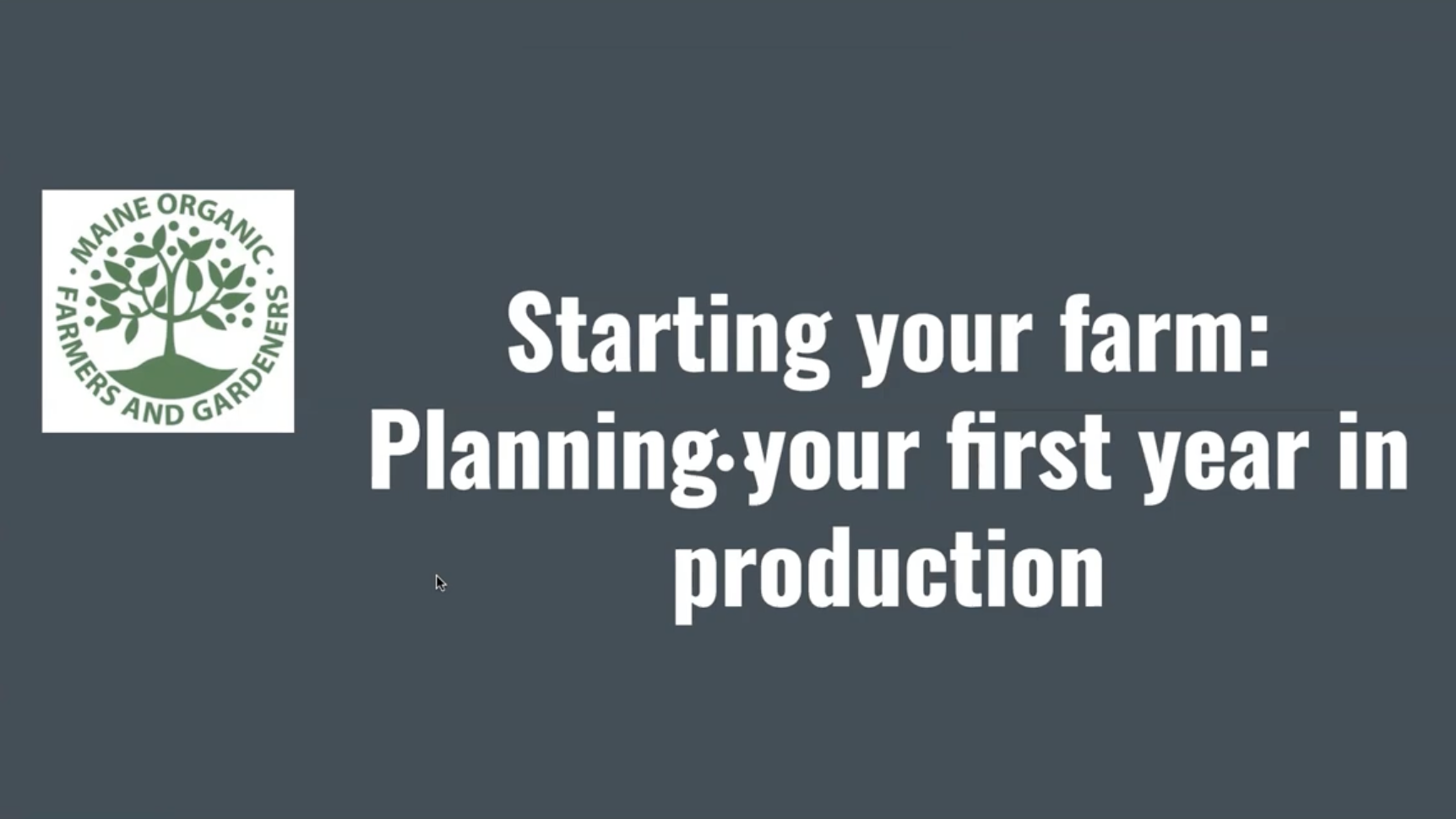 3 of 3: Planning for Your First Year in Production